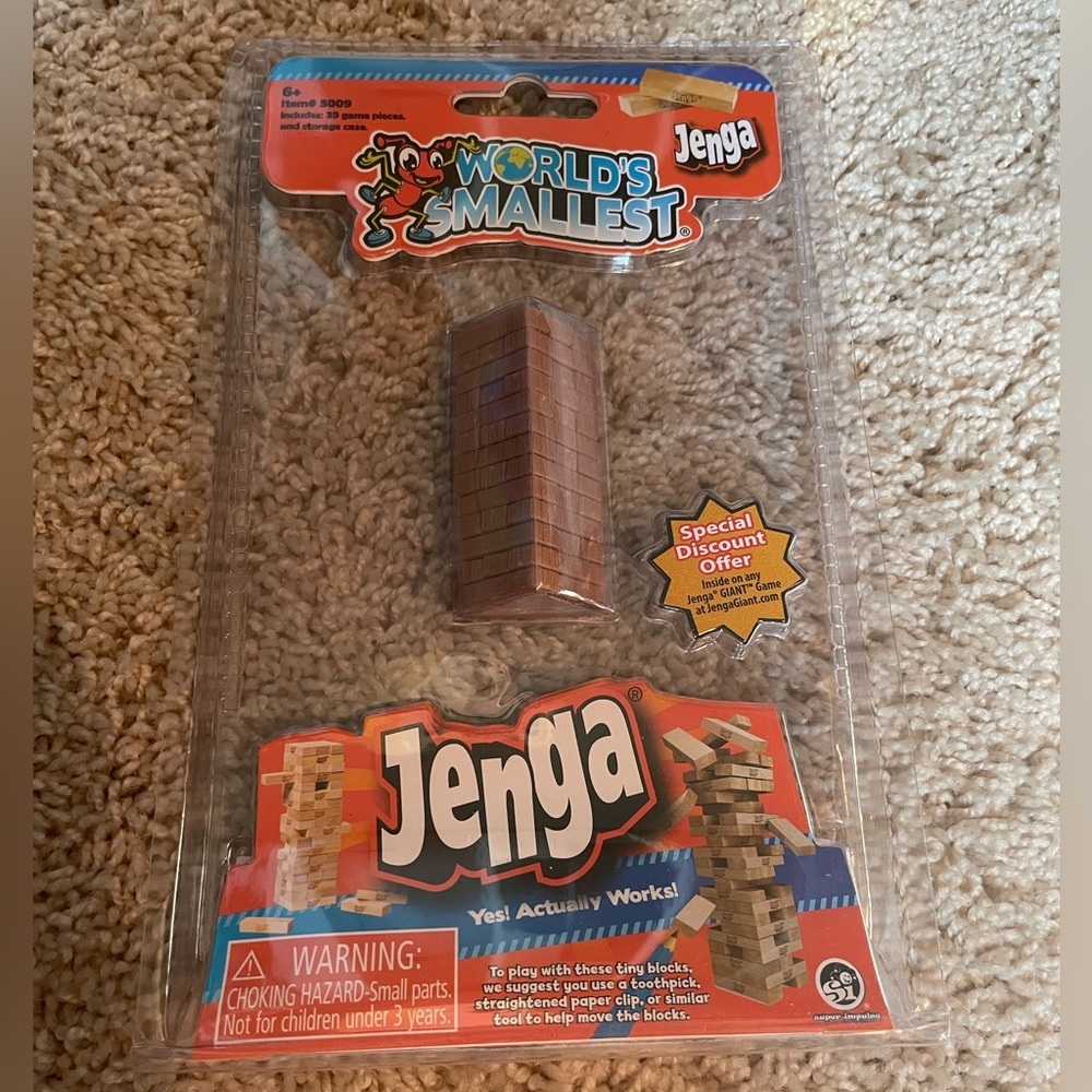 New Worlds Smallest Jenga